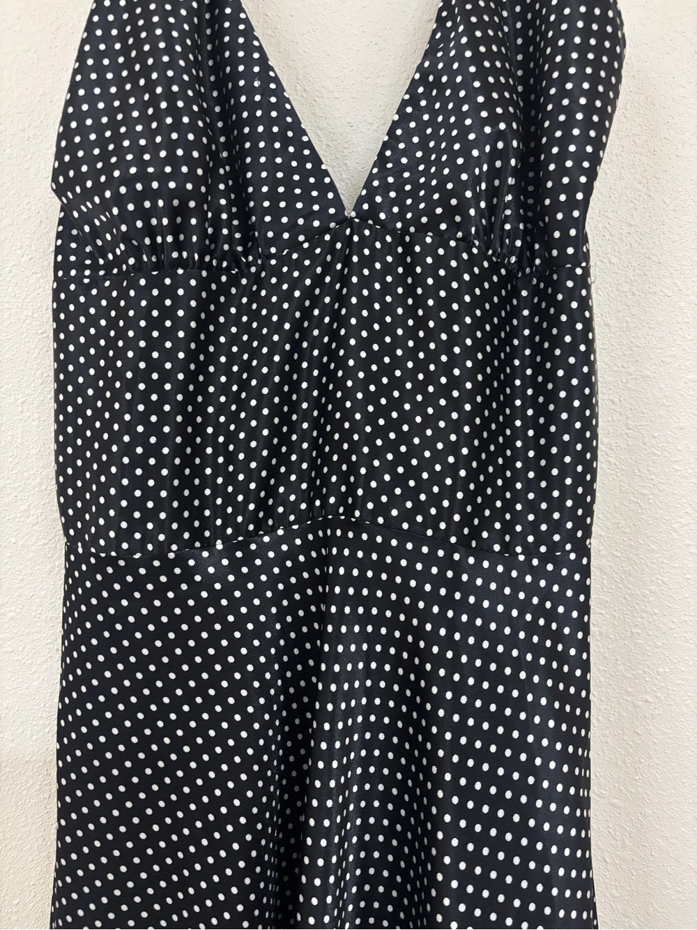 Alyn Paige Black and White and Polka Dot Midi Dress - Picture 2 of 4